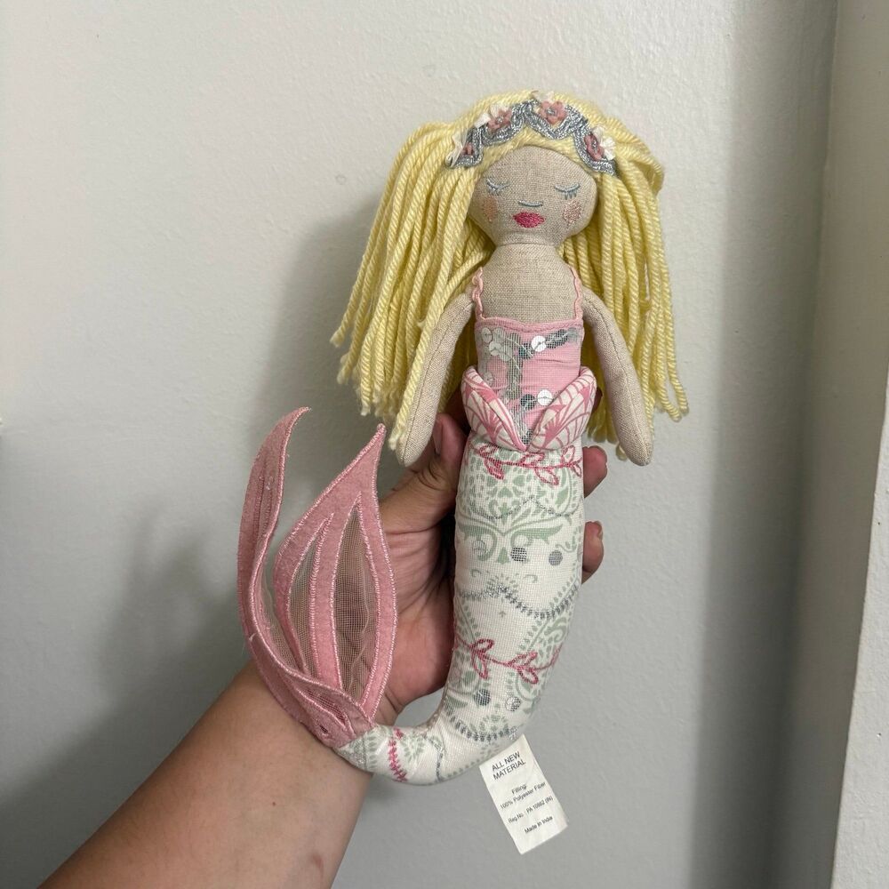 Pottery Barn Kids Mermaid Plush Small 10"